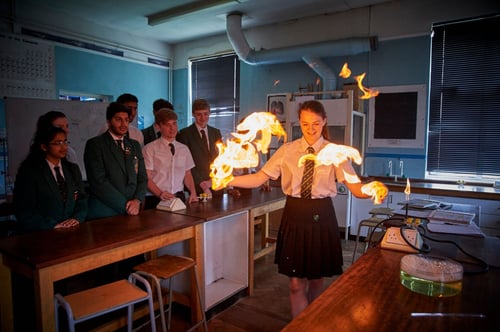 A science lesson at SHSB